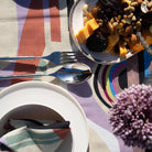 Ani Studio-Delta Linen Abstract Printed Tablecloth Sunrise-Masa Örtüleri-3-Milagron.com