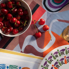 Ani Studio-Delta Linen Abstract Printed Tablecloth Sunset-Masa Örtüleri-2-Milagron.com