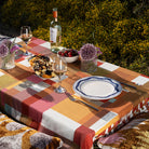Ani Studio-Iris Linen Geometric Printed Tablecloth-Masa Örtüleri-2-Milagron.com