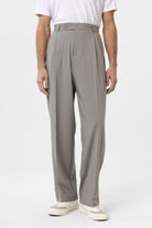 Antioch-Açık Gri Baggy Yüksek Bel Erkek Kumaş Pantolon-Kumaş Pantolon-2-Milagron.com