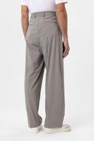 Antioch-Açık Gri Baggy Yüksek Bel Erkek Kumaş Pantolon-Kumaş Pantolon-5-Milagron.com