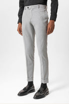 Antioch-Açık Gri Regular Fit Duble Paça Erkek Pantolon-Pantolon-3-Milagron.com