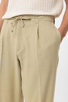 Antioch-Açık Haki Jogger Relaxed Fit Erkek Pantolon-Kumaş Pantolon-3-Milagron.com