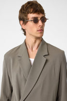 Antioch-Açık Haki Kruvaze Kapama Gizli Cep Erkek Blazer Ceket-Blazer Ceket-4-Milagron.com