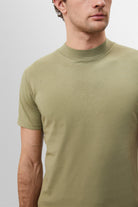 Antioch-Açık Haki Slim Fit Basic T Shirt-T-Shirts-4-Milagron.com