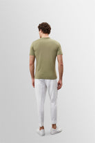 Antioch-Açık Haki Slim Fit Basic T Shirt-T-Shirts-5-Milagron.com