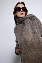 Antioch-Açık Kahve Atkı Yaka Suni Kürklü Kaban-Kaban-5-Milagron.com