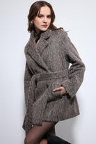 Antioch-Açık Kahve Kısa Suni Kürklü Kaban-Kaban-5-Milagron.com