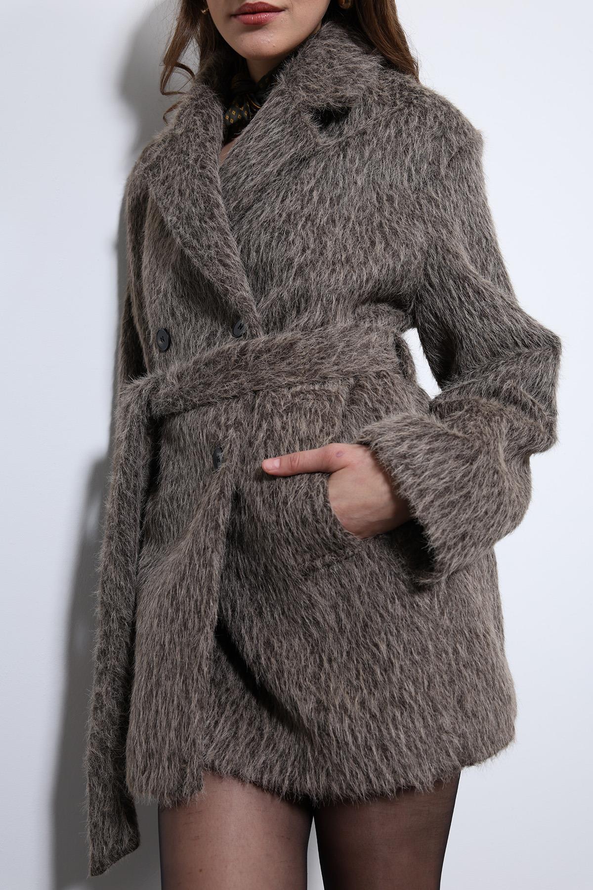 Antioch-Açık Kahve Kısa Suni Kürklü Kaban-Kaban-8-Milagron.com