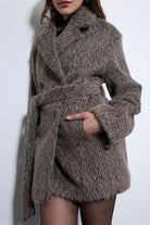 Antioch-Açık Kahve Kısa Suni Kürklü Kaban-Kaban-8-Milagron.com