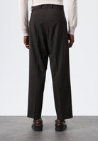 Antioch-Açık Kahve Relax Fit çizgili Erkek Pantolon-Kumaş Pantolon-5-Milagron.com