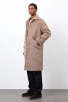 Antioch-Açık Kahve Suni Kürk Erkek Kaban-Kaban-4-Milagron.com