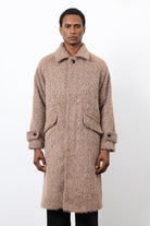 Antioch-Açık Kahve Suni Kürk Erkek Kaban-Kaban-5-Milagron.com