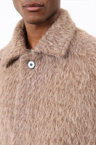 Antioch-Açık Kahve Suni Kürk Erkek Kaban-Kaban-6-Milagron.com