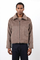 Antioch-Açık Kahve Yumuşak Dokulu Erkek Mont-Mont-5-Milagron.com