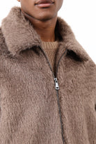 Antioch-Açık Kahve Yumuşak Dokulu Erkek Mont-Mont-7-Milagron.com