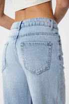 Antioch-Açık Mavi Yüksek Bel Kadın Jean-Kot Pantolon-4-Milagron.com