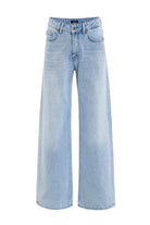 Antioch-Açık Mavi Yüksek Bel Kadın Jean-Kot Pantolon-6-Milagron.com