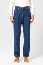 Antioch-Açık Mavi Yüksek Bel Relaxed Fit Erkek Kot Pantolon-Kot Pantolon-1-Milagron.com