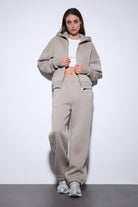 Antioch-Açık Vizon Fermuarlı Kapüşanlı Kadın Sweatshirt-Sweatshirt-1-Milagron.com