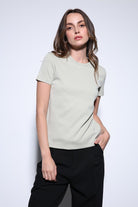 Antioch Açık Yeşil Basic Kadın T-Shirt