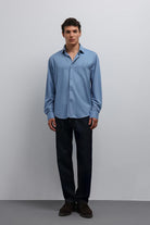 Antioch-Antioch Bebe Mavi Relax Fit Erkek Gömlek-Gömlek-2-Milagron.com