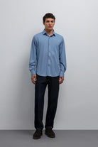 Antioch-Antioch Bebe Mavi Relax Fit Erkek Gömlek-Gömlek-3-Milagron.com