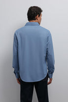 Antioch-Antioch Bebe Mavi Relax Fit Erkek Gömlek-Gömlek-5-Milagron.com