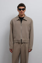 Antioch-Antioch Bej Fermuarlı Mevsimlik Erkek Mont-Mont-1-Milagron.com