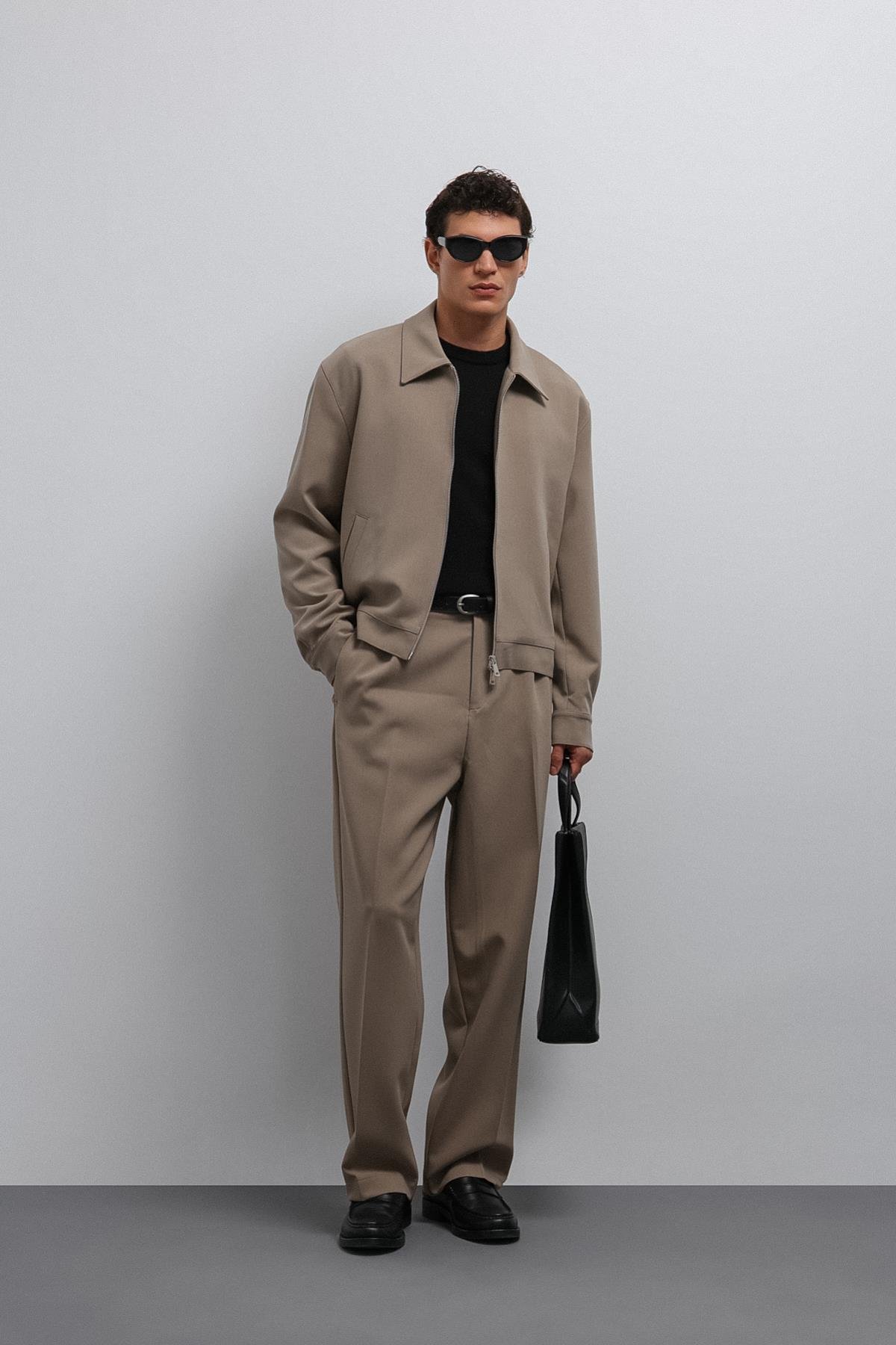 Antioch-Antioch Bej Fermuarlı Mevsimlik Erkek Mont-Mont-2-Milagron.com