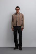 Antioch-Antioch Bej Kontrast Yaka Teknik Erkek Mont-Mont-2-Milagron.com