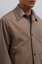 Antioch-Antioch Bej Kontrast Yaka Teknik Erkek Mont-Mont-5-Milagron.com