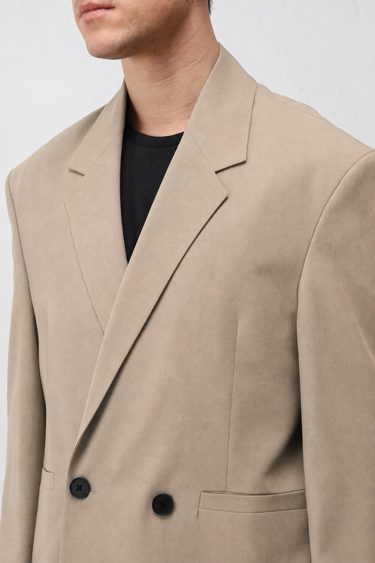 Antioch Bej Relaxed Fit Erkek Blazer Ceket