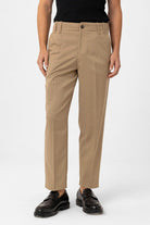 Antioch-Antioch Bej Yüksek Bel Straight Fit Erkek Pantolon-Kumaş Pantolon-1-Milagron.com