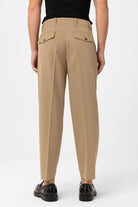 Antioch-Antioch Bej Yüksek Bel Straight Fit Erkek Pantolon-Kumaş Pantolon-4-Milagron.com