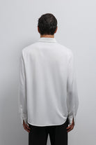 Antioch-Antioch Beyaz Düğmeli Yaka Relax Fit Erkek Gömlek-Gömlek-5-Milagron.com