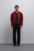 Antioch-Antioch Bordo Fermuarlı Suni Süet Erkek Mont-Mont-2-Milagron.com