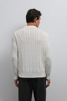 Antioch-Antioch Ekru Dokulu örgü Erkek Kazak-Kazak-6-Milagron.com