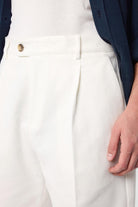 Antioch-Antioch Ekru Yüksek Bel Pileli Erkek şort-Şort-3-Milagron.com