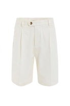 Antioch-Antioch Ekru Yüksek Bel Pileli Erkek şort-Şort-5-Milagron.com