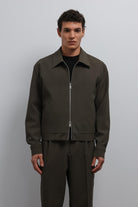 Antioch-Antioch Haki Fermuarlı Mevsimlik Erkek Mont-Mont-1-Milagron.com