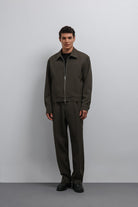 Antioch-Antioch Haki Fermuarlı Mevsimlik Erkek Mont-Mont-3-Milagron.com