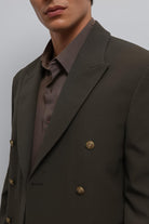 Antioch-Antioch Haki Kruvaze Erkek Blazer Ceket-Blazer Ceket-4-Milagron.com