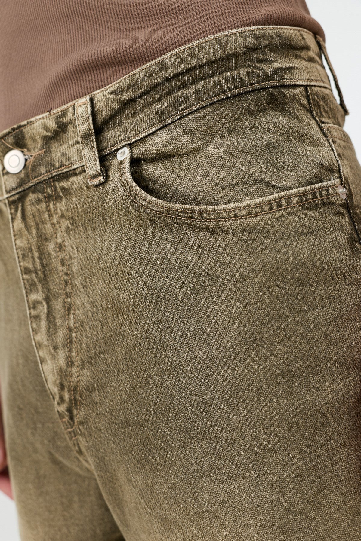 Antioch Haki Relax Fit Erkek Jean