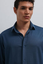 Antioch-Antioch İndigo Relax Fit Erkek Gömlek-Gömlek-4-Milagron.com