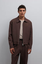 Antioch-Antioch Kahve Fermuarlı Mevsimlik Erkek Mont-Mont-2-Milagron.com