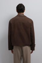 Antioch-Antioch Kahve Kontrast Yaka Teknik Erkek Mont-Mont-5-Milagron.com