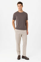 Antioch-Antioch Kahve Regular Fit Modal Teknik Kumaş Erkek T Shirt-T-Shirts-2-Milagron.com