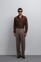 Antioch-Antioch Kahve Relax Fit Erkek Gömlek-Gömlek-2-Milagron.com