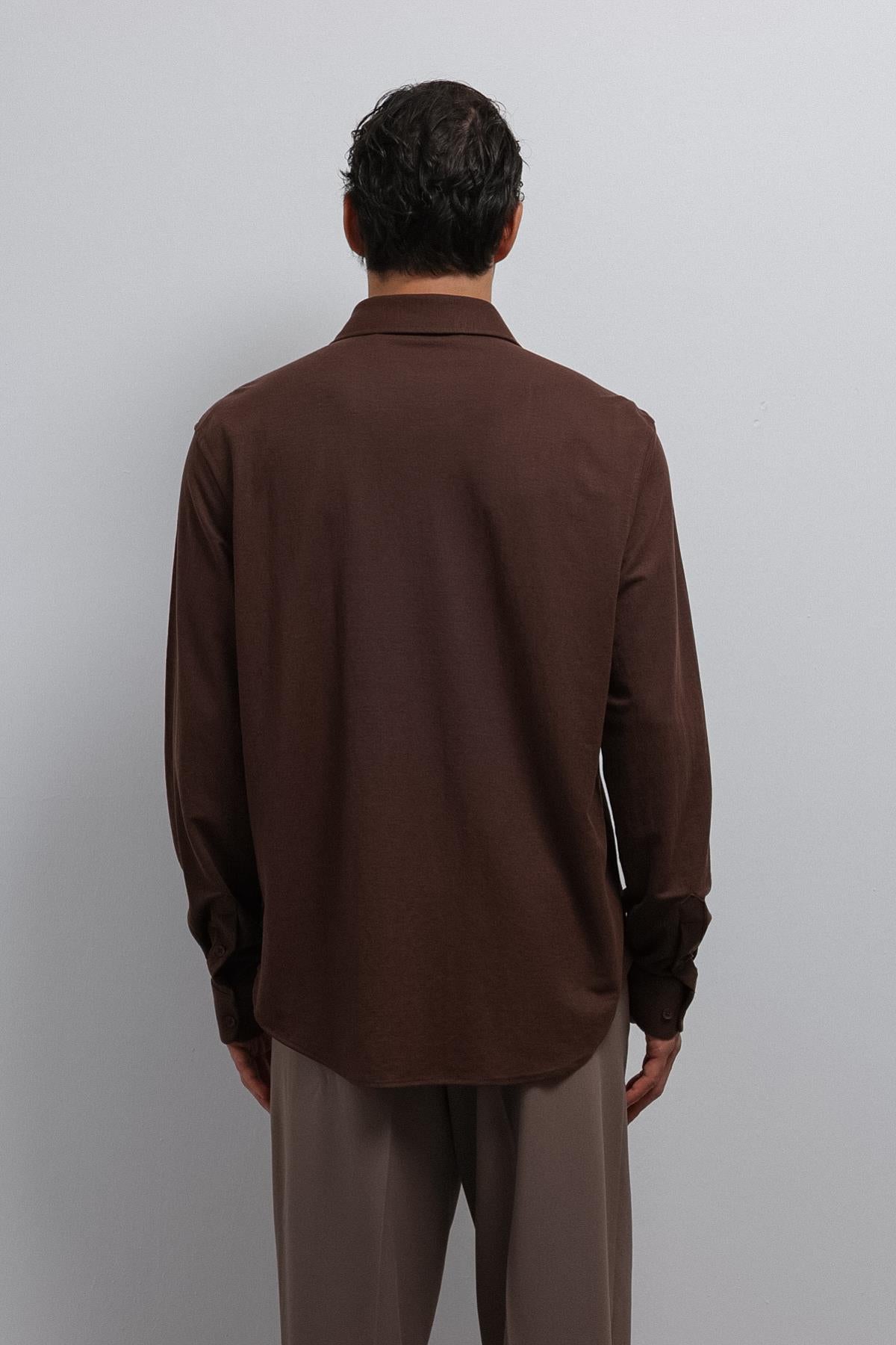 Antioch-Antioch Kahve Relax Fit Erkek Gömlek-Gömlek-5-Milagron.com